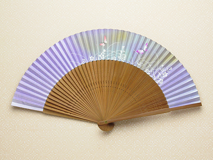 京扇子 華麗な蝶