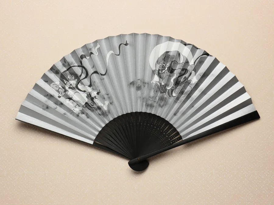 香代子 京扇子 風雷二神図｜男・扇子｜日本製