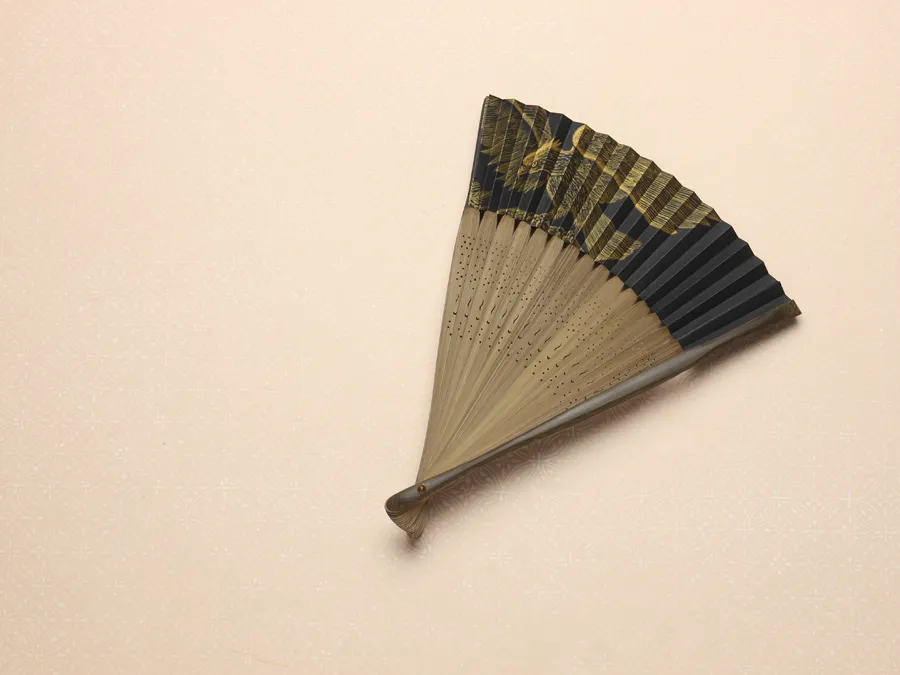 半分開く