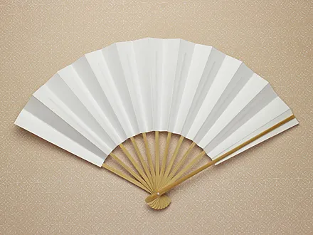 京扇子 細骨白扇